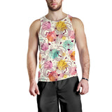 Clock butterfly pattern Men Tank Top