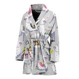 Cute Llama Alpaca Pattern Women'S Bathrobe