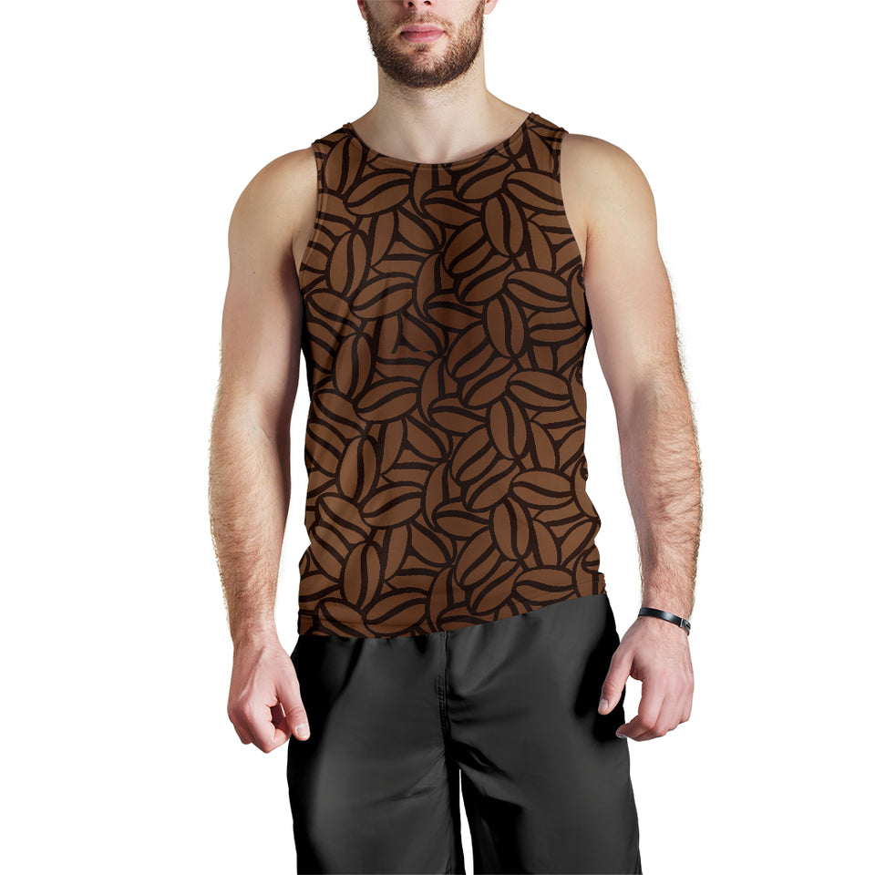 coffee bean pattern Men Tank Top