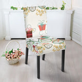 Bicycle Pattern Print Design 05 Dining Chair Slipcover