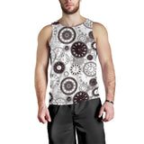Classic vintage clock pattern Men Tank Top