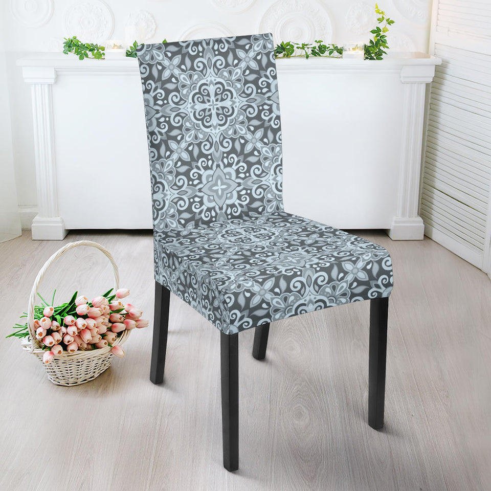 Traditional Indian Element Pattern Dining Chair Slipcover