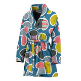 Colorful Mushroom Design Pattern Women'S Bathrobe