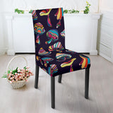 Colorful Mushroom Pattern Dining Chair Slipcover