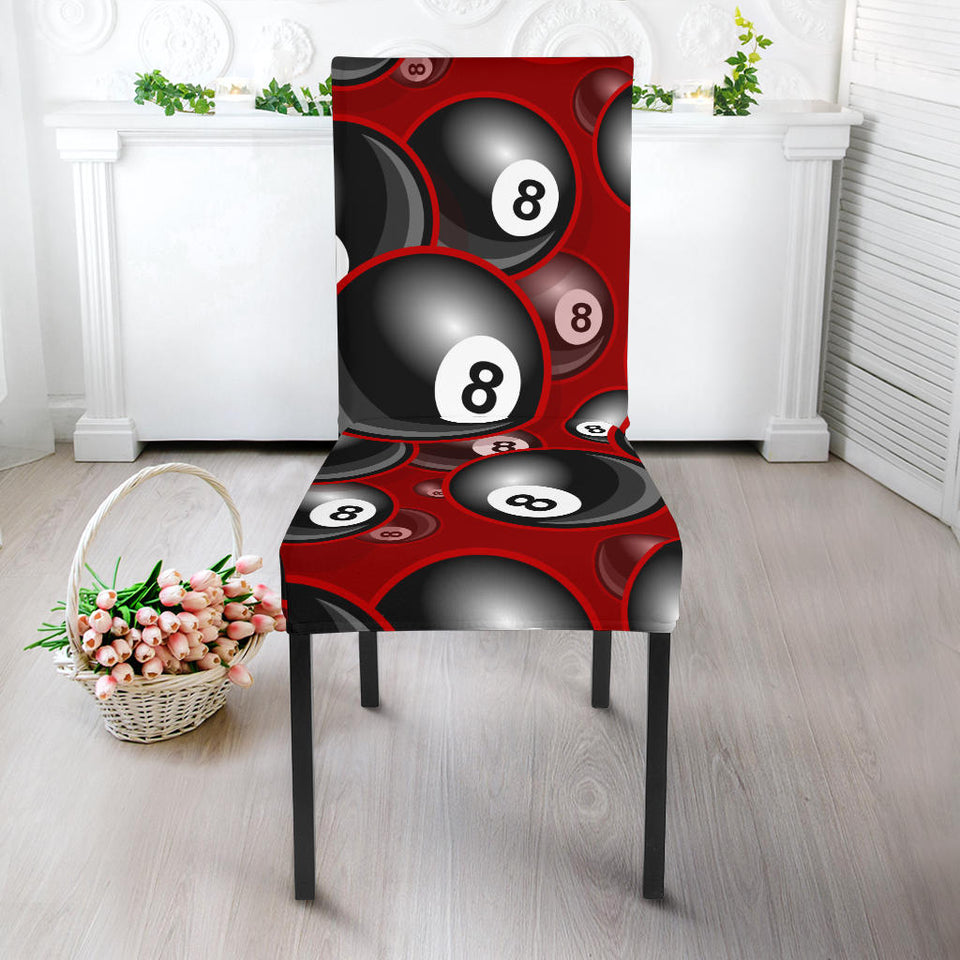 Billiard Ball Pattern Print Design 05 Dining Chair Slipcover