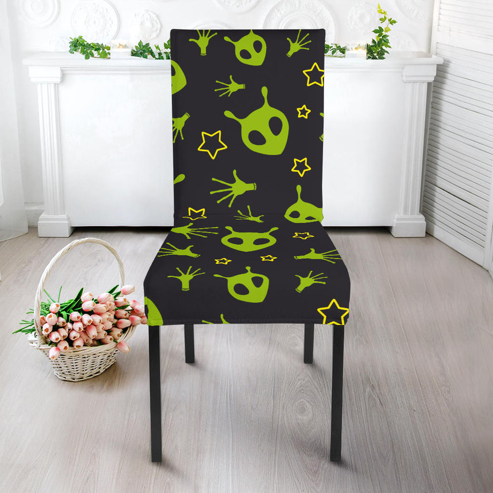 Alien Pattern Print Design 02 Dining Chair Slipcover