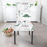 Cute Cartoon Dinosaurs Tree Pattern Dining Chair Slipcover