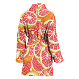 Tropical Grapefruit Pattern Women'S Bathrobe