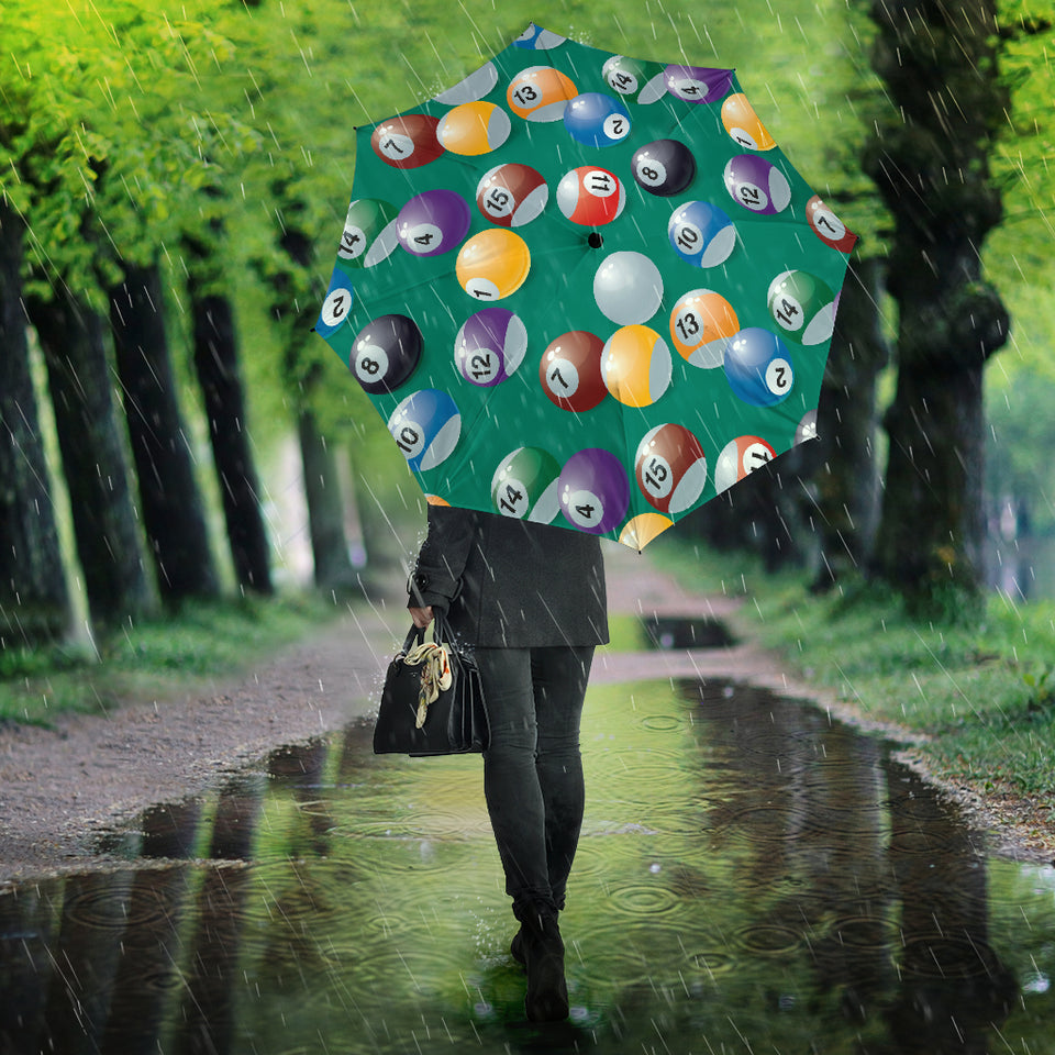 Billiard Ball Pattern Print Design 01 Umbrella
