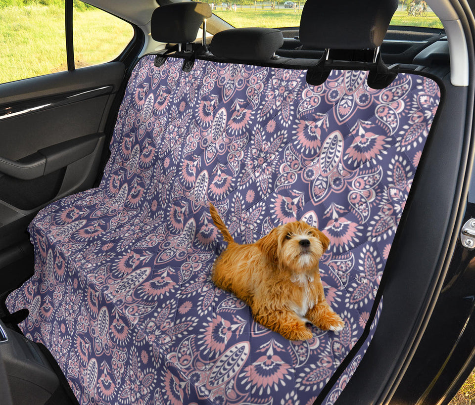Indian Batik Style Pattern Dog Car Seat Covers