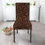 Coffee Bean Pattern Dining Chair Slipcover