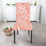 Snake Lilies Flower Pattern Dining Chair Slipcover