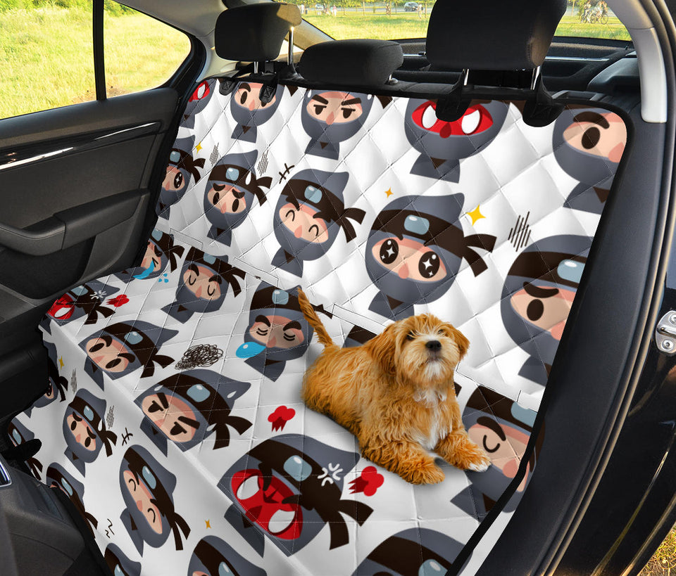Cute Ninja Design Pattern Dog Car Seat Covers