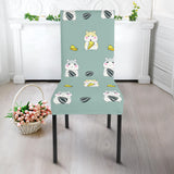 Cute Hamster Cheese Pattern Dining Chair Slipcover