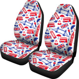 British Pattern Print Design 01 Universal Fit Car Seat Covers