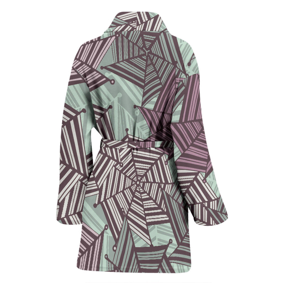 Spider Web Cobweb Design Color Pattern Women'S Bathrobe