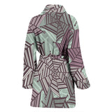 Spider Web Cobweb Design Color Pattern Women'S Bathrobe