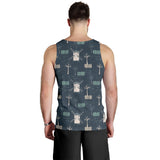 windmill tree pattern Men Tank Top