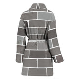 Brick Printed Pattern Print Design 05 Women's Bathrobe