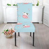 Cute Cow Flower Pattern Dining Chair Slipcover