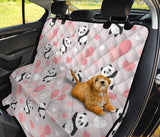 Cute Panda Ballon Heart Pattern Dog Car Seat Covers