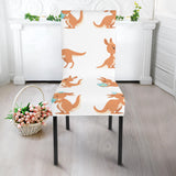 Cute Kangaroo Pattern Dining Chair Slipcover
