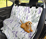 Hand Painting Watercolor Lavender Dog Car Seat Covers