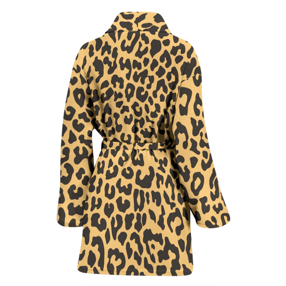 Leopard Skin Print Women'S Bathrobe