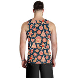 Christmas gingerbread cookie pattern Men Tank Top