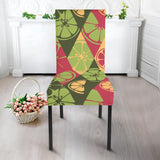 Cool Geometric Lime Pattern Dining Chair Slipcover