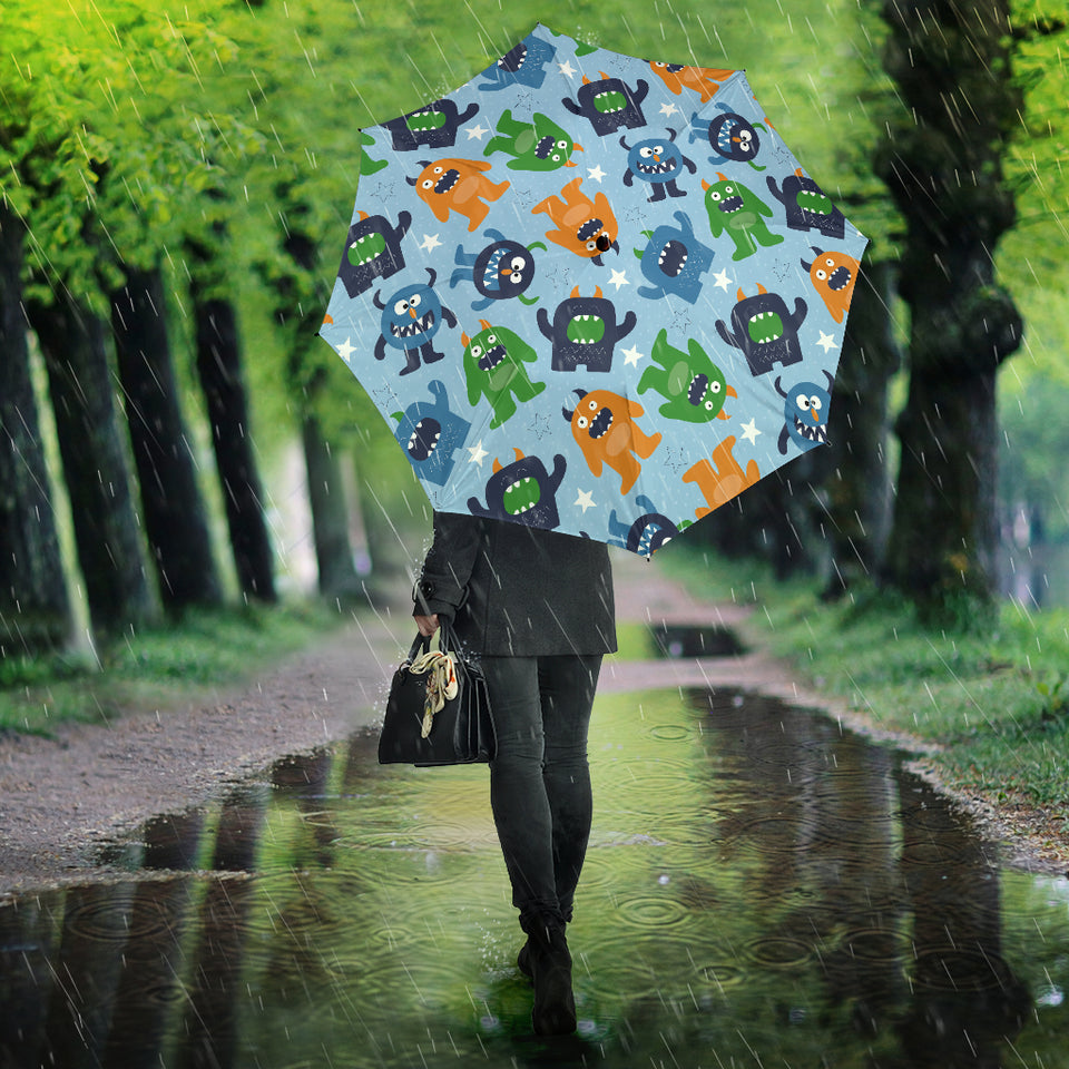 Alien Pattern Print Design 04 Umbrella