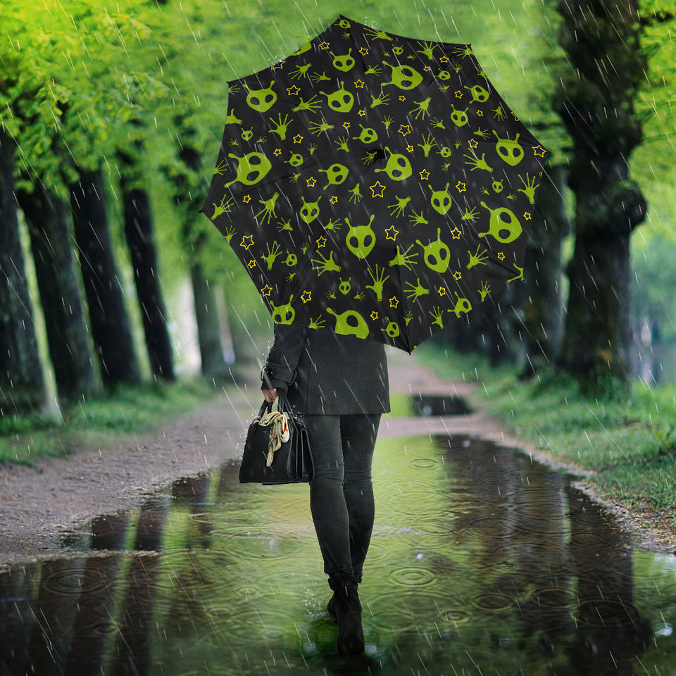 Alien Pattern Print Design 02 Umbrella