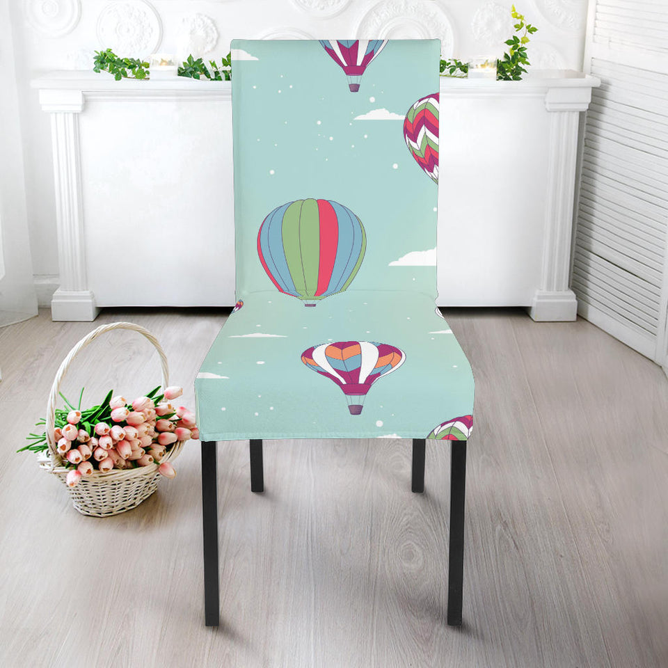 Hot Air Balloon Design Pattern Dining Chair Slipcover