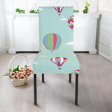 Hot Air Balloon Design Pattern Dining Chair Slipcover