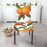 Oranges Pattern Background Dining Chair Slipcover