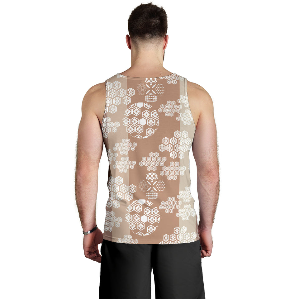Beautiful hexagon japanese  pattern Men Tank Top