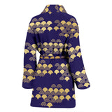 Beautiful Japanese Fan Pattern Women'S Bathrobe