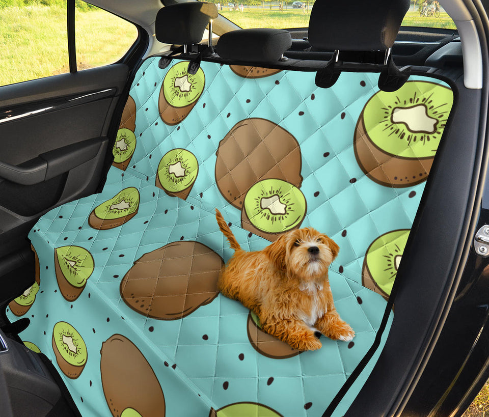 Kiwi Blue Background Dog Car Seat Covers