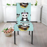 Cute Baby Panda Pattern Dining Chair Slipcover