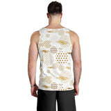 Beautiful gold japanese pattern Men Tank Top