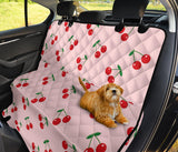 Cherry Pattern Pink Background Dog Car Seat Covers