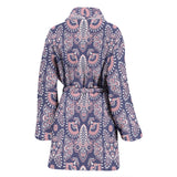 Indian Batik Style Pattern Women'S Bathrobe