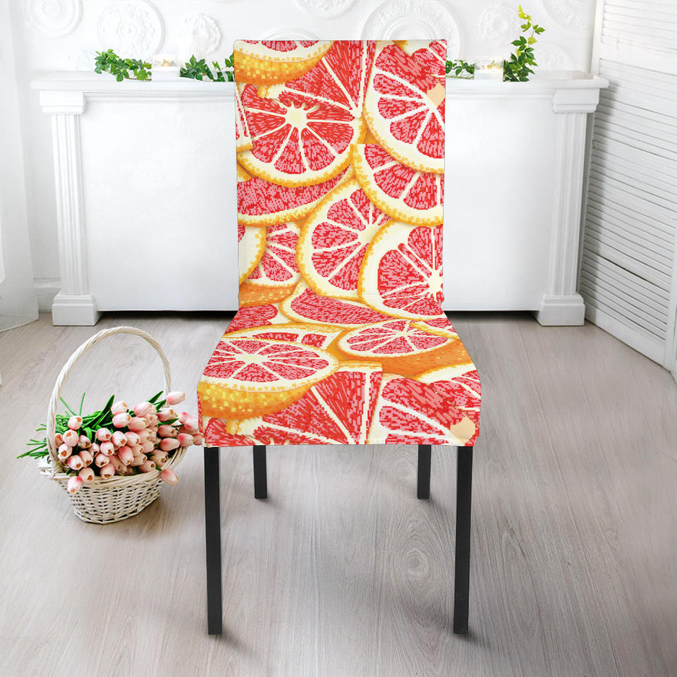Tropical Grapefruit Pattern Dining Chair Slipcover