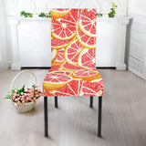 Tropical Grapefruit Pattern Dining Chair Slipcover