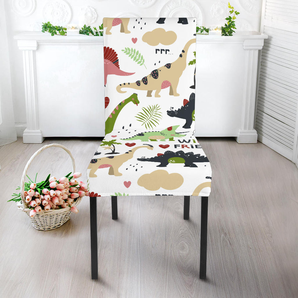 Cute Dinosaurs Pattern Dining Chair Slipcover