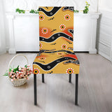 Kangaroo Australian Aboriginal Art Pattern Dining Chair Slipcover