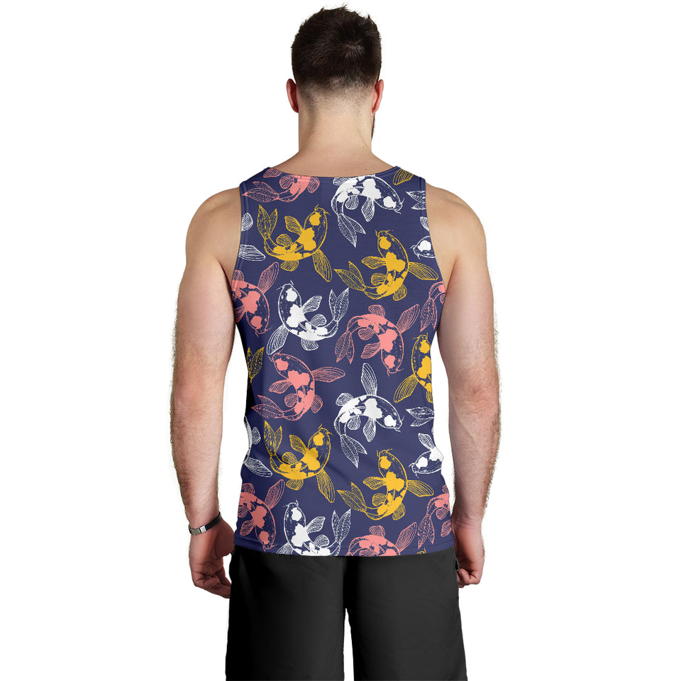 Koi Fish Carp Fish pattern Men Tank Top