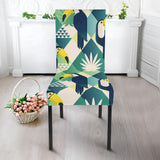 Toucan Tropical Leaves Design Pattern  Dining Chair Slipcover