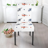 Cute Helicopter Star Pattern Dining Chair Slipcover