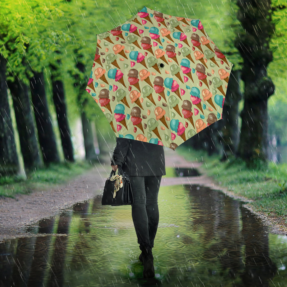 Colorful Ice Cream Pattern Umbrella